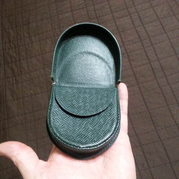Vintage LV Louis Vuitton Taiga Leather Coin Wallet Case Holder Green  Women Men - Picture 2 of 16